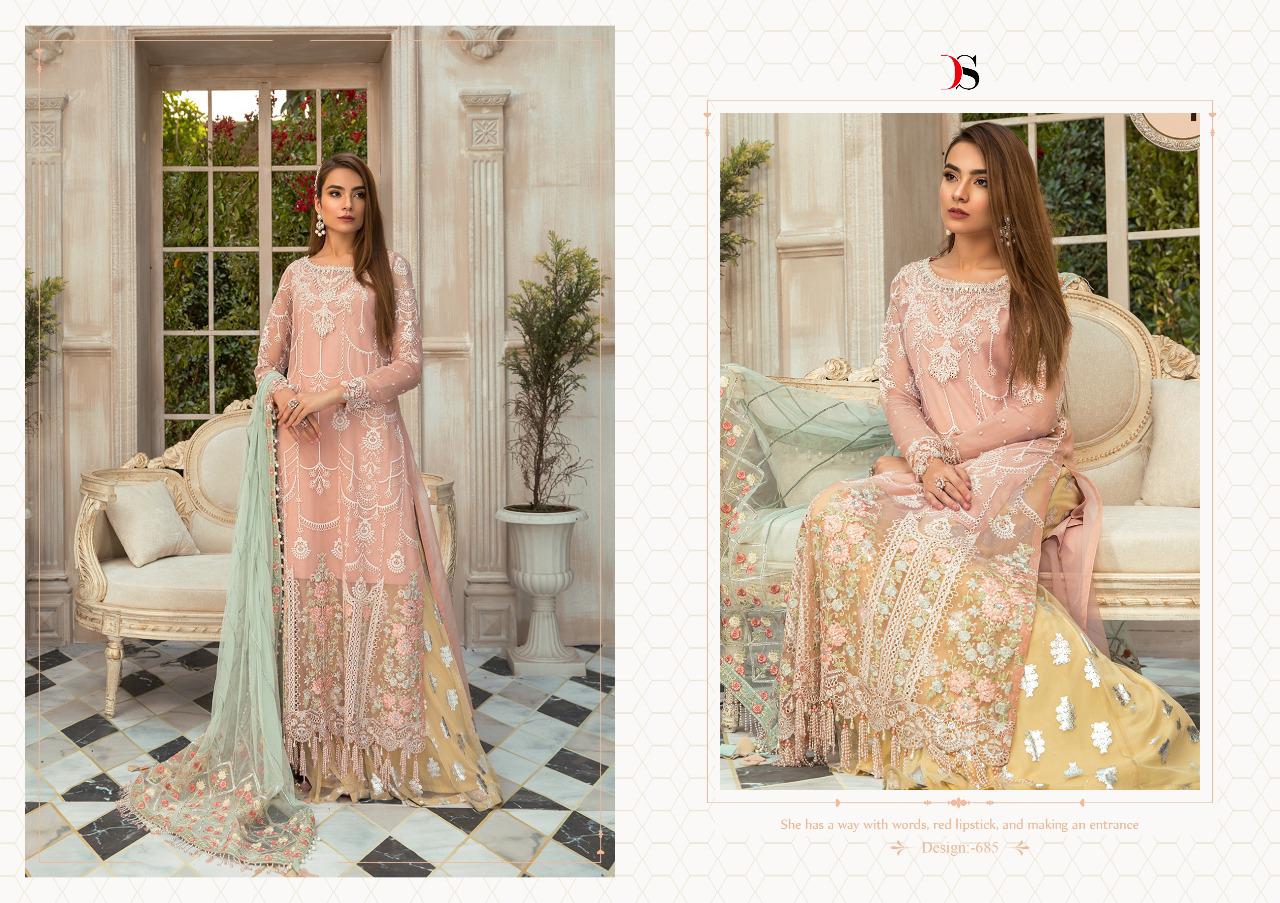 Deepsy suits embroidered pakistani style dress Material collection exporter