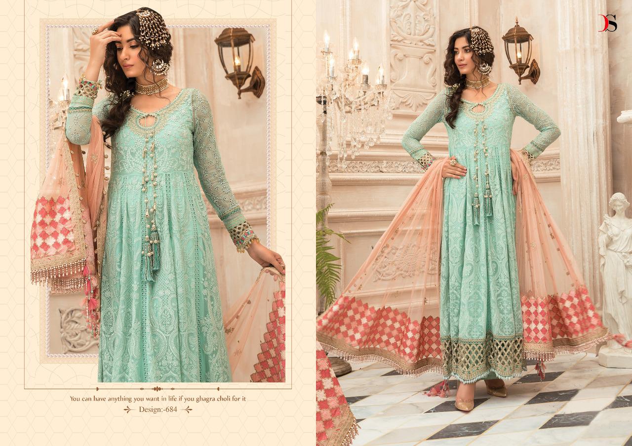 Deepsy suits embroidered pakistani style dress Material collection exporter