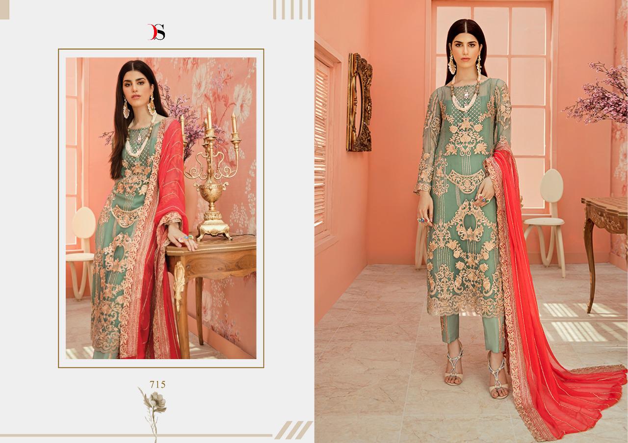 Deepsy suits Imorzia 19 georgette embroidered salwar suits collection at wholesale rate