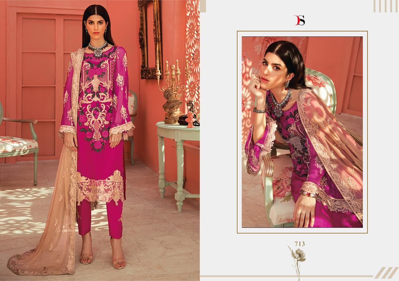 Deepsy suits Imorzia 19 georgette embroidered salwar suits collection at wholesale rate