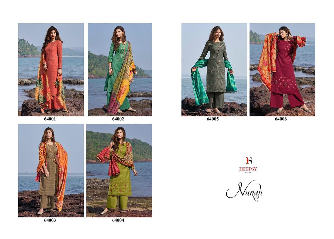 deepsy suits nurah Pure Jam cotton exclusive Digitall Print salwar suit catalog