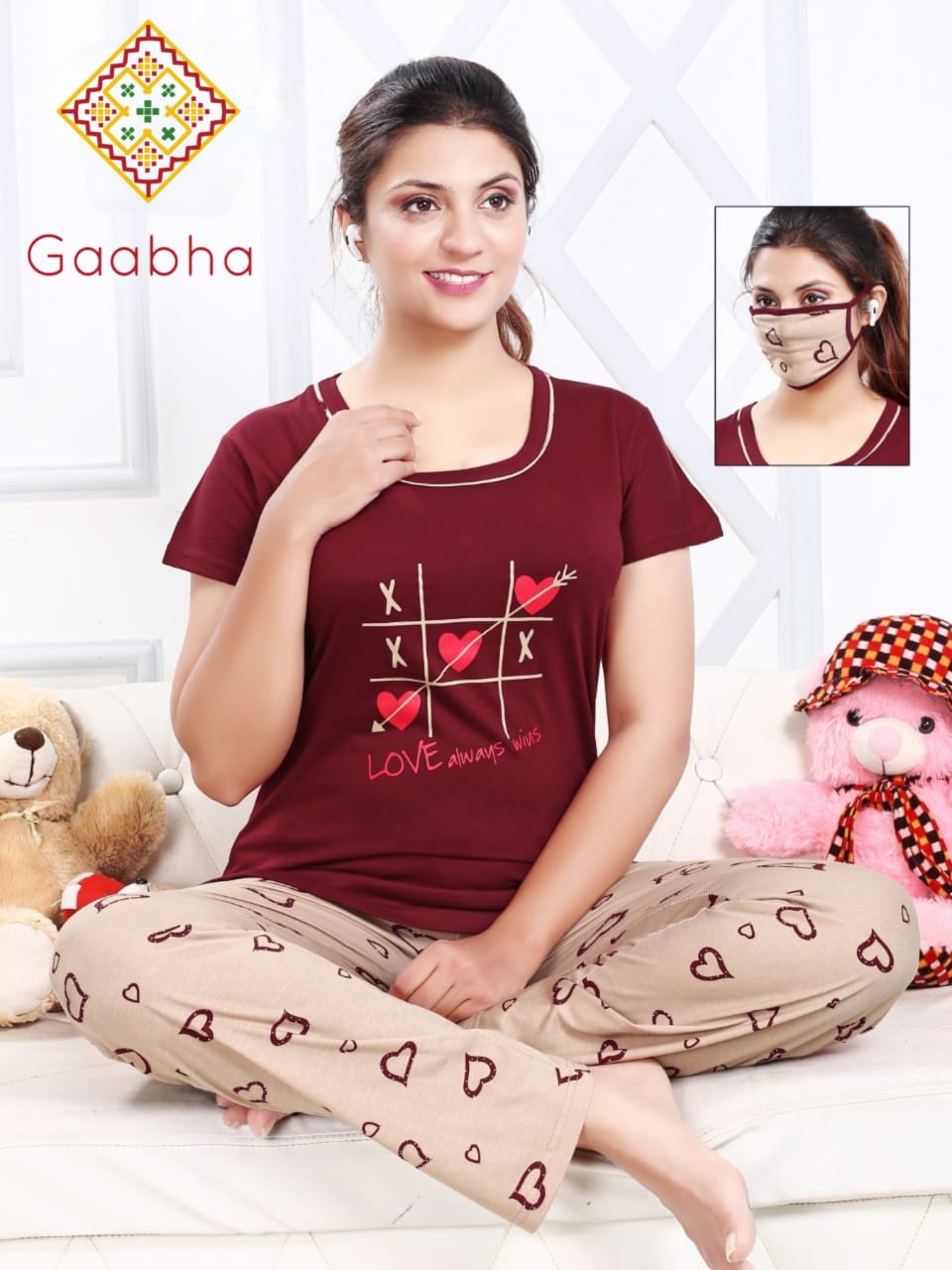 Gaabha night wear with mask vol 2 at wholesale prices