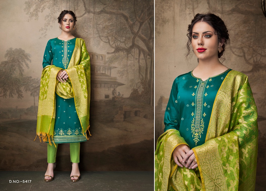 Kessi Fabrics Parnita Vol – 2 Jam Silk authentic Fabric salwar kameez catalog