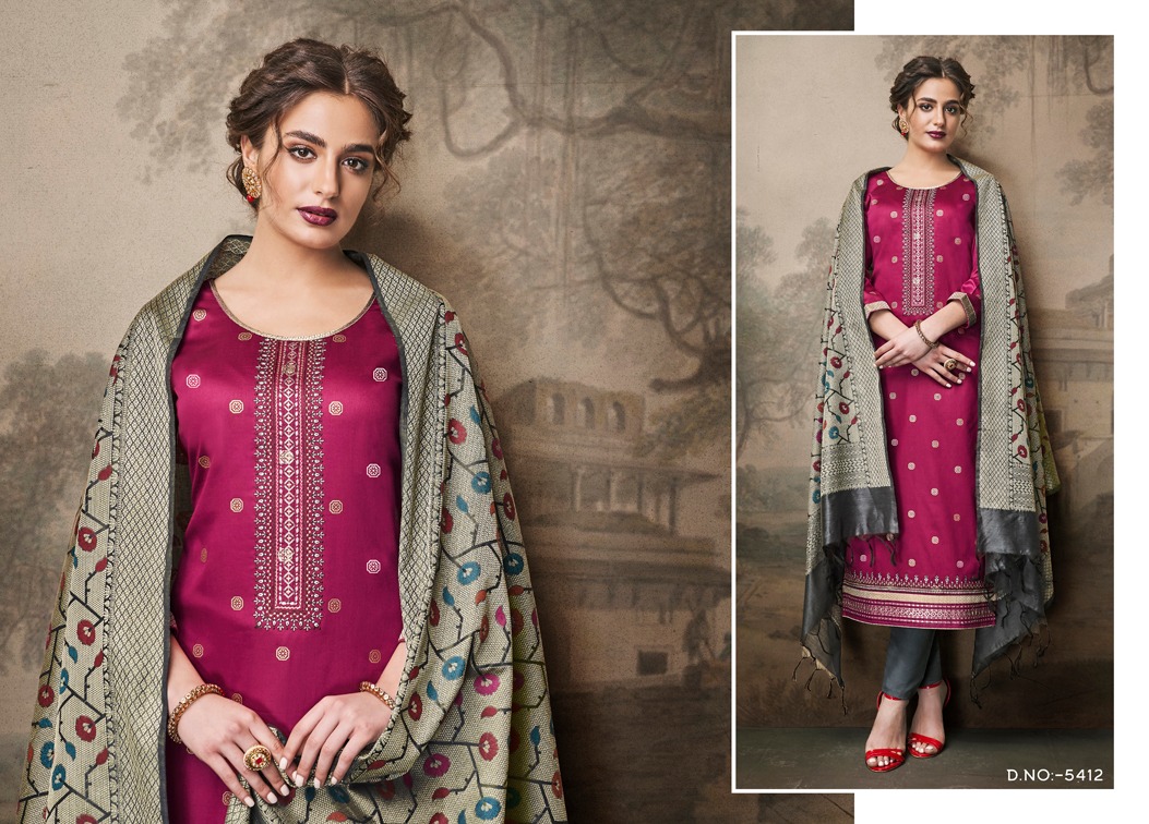 Kessi Fabrics Parnita Vol – 2 Jam Silk authentic Fabric salwar kameez catalog