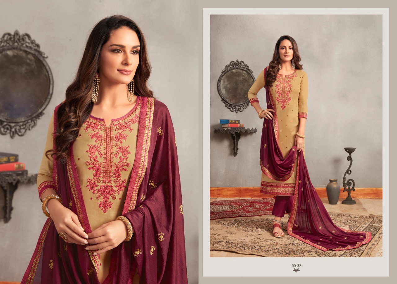 kessi febrics  gulab  silk salwar suite with dupatta catalog