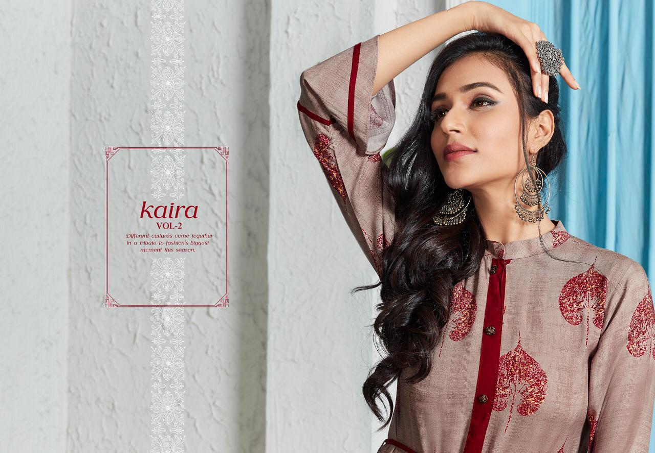 LT kaira vol 2 gorgeous stylish look Kurties in wholesale prices