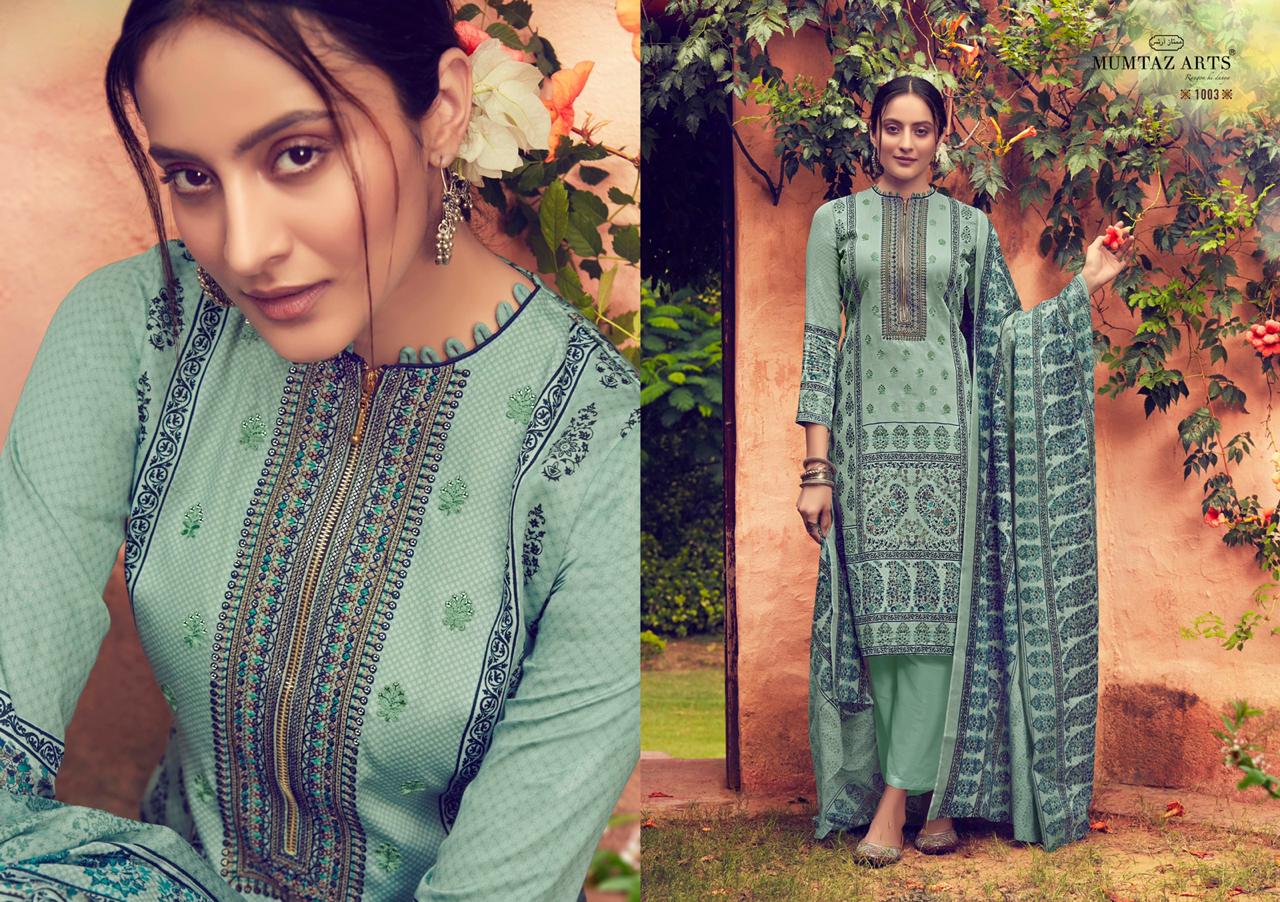 Mumtaz arts fiza embroidered karachi suits dress Material collection wholsaler