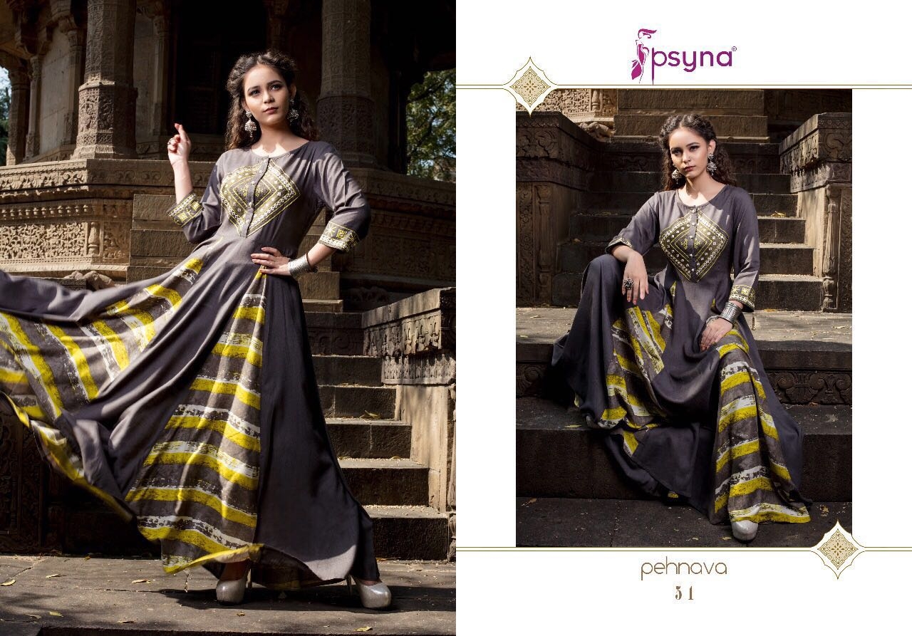 Psyna  pehnava vol 5 classy look Kurti catalog