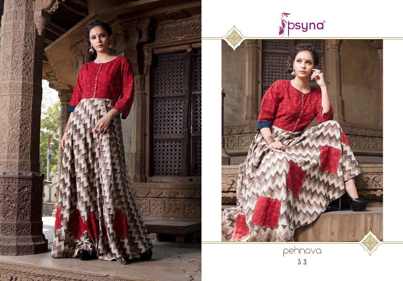 Psyna  pehnava vol 5 classy look Kurti catalog