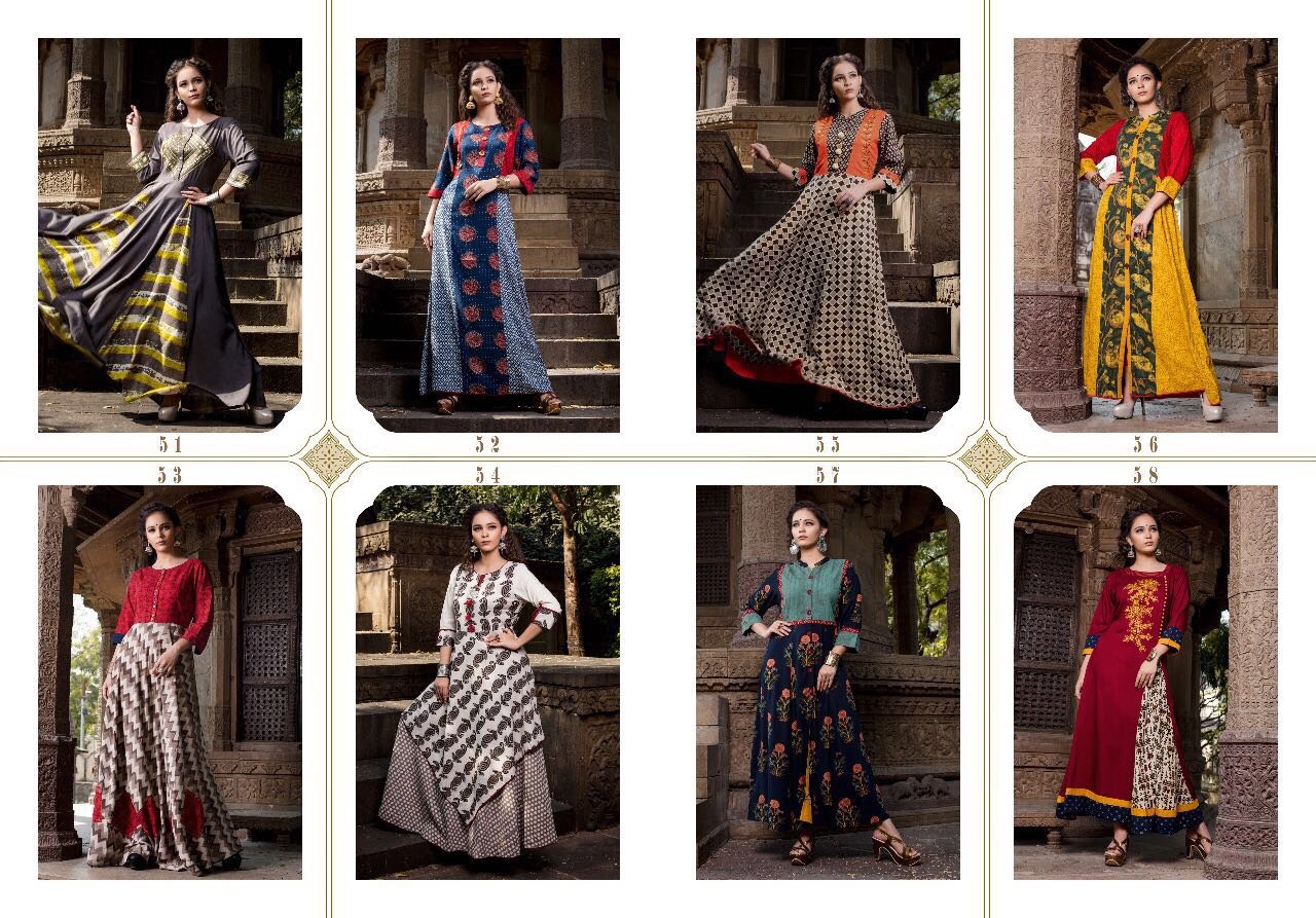 Psyna  pehnava vol 5 classy look Kurti catalog