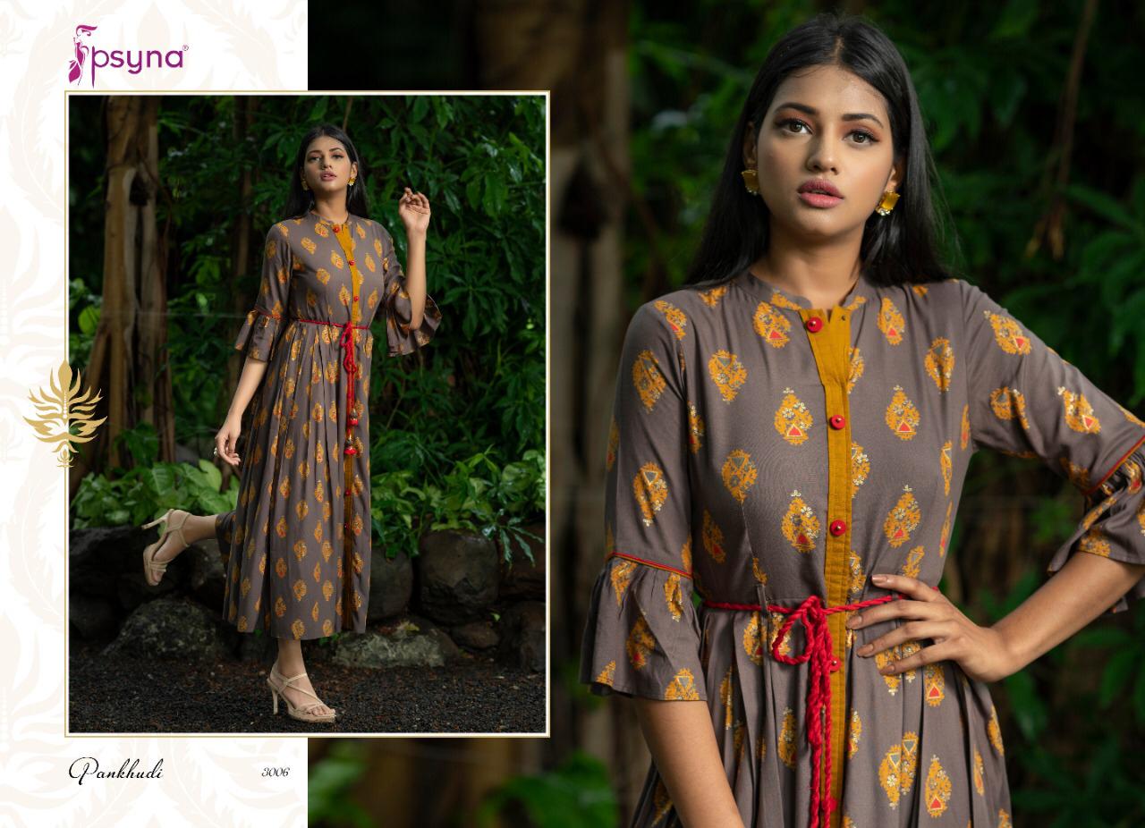 Psyna pankhudi vol-3 elegant look beautifully designed Kurties