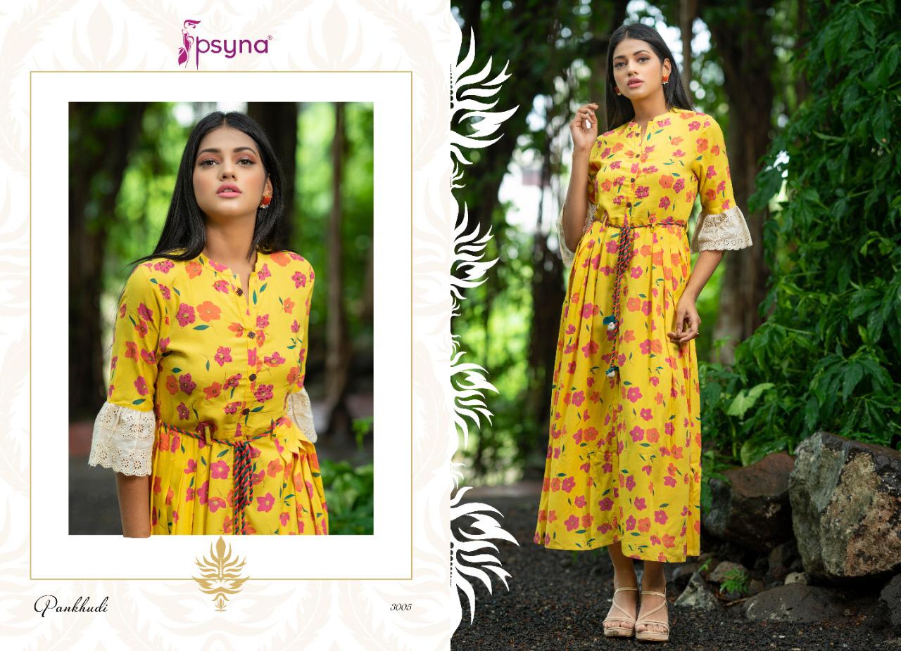 Psyna pankhudi vol-3 elegant look beautifully designed Kurties