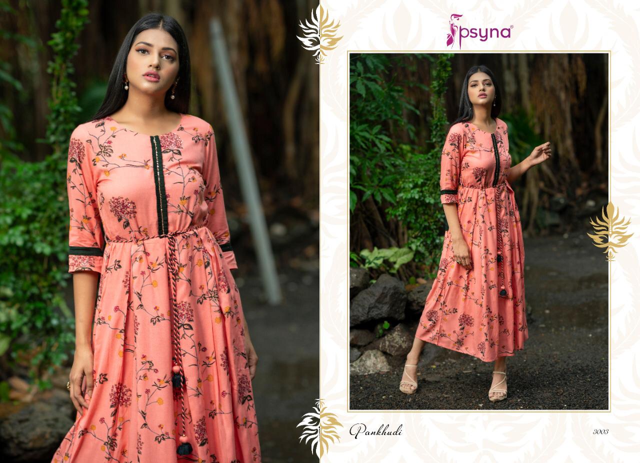 Psyna pankhudi vol-3 elegant look beautifully designed Kurties