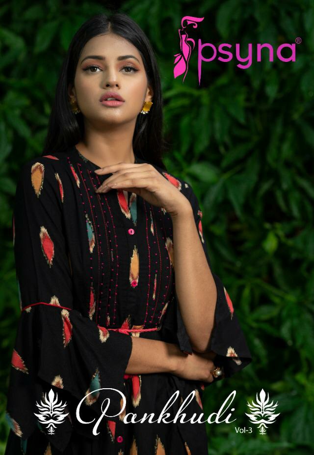 Psyna pankhudi vol-3 elegant look beautifully designed Kurties