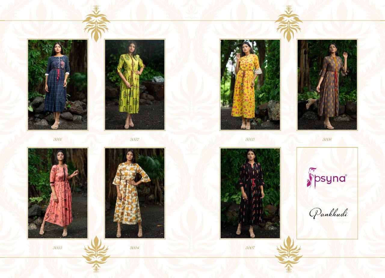 Psyna pankhudi vol-3 elegant look beautifully designed Kurties