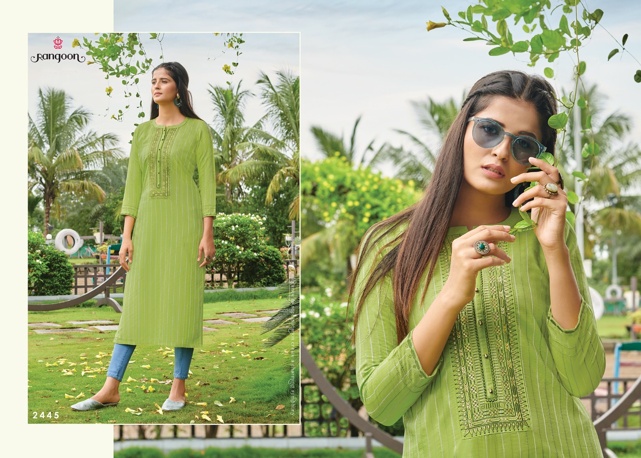 Rangoon light line casual wear A line kurties collection