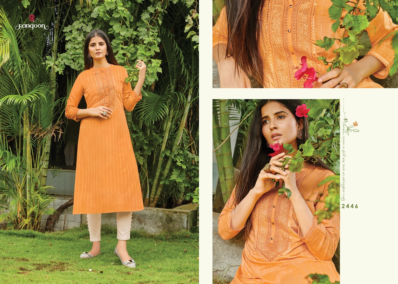 Rangoon light line casual wear A line kurties collection