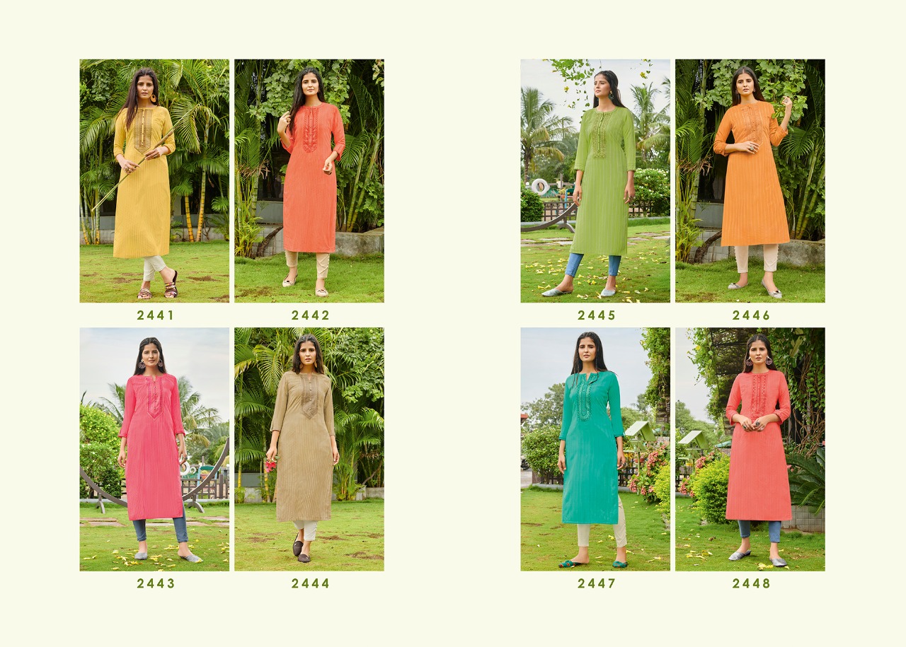 Rangoon light line casual wear A line kurties collection