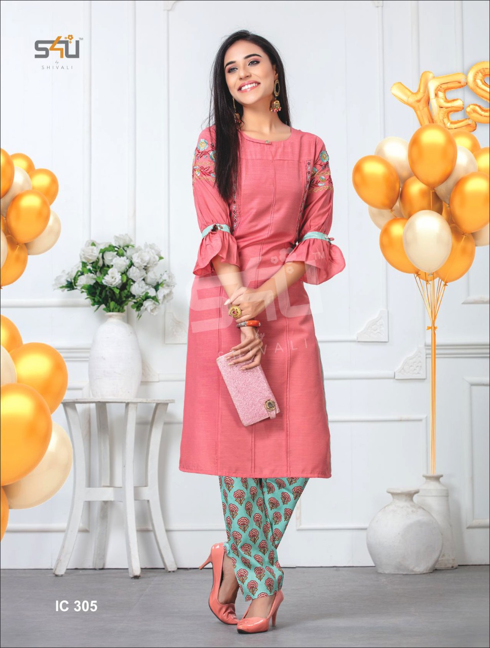 S4u by indi chic vol 3 wholesale price classic kurties catalog