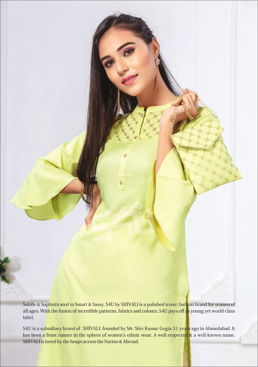 S4U by shivali fyre vol 1 kurties with designer bags at best price online