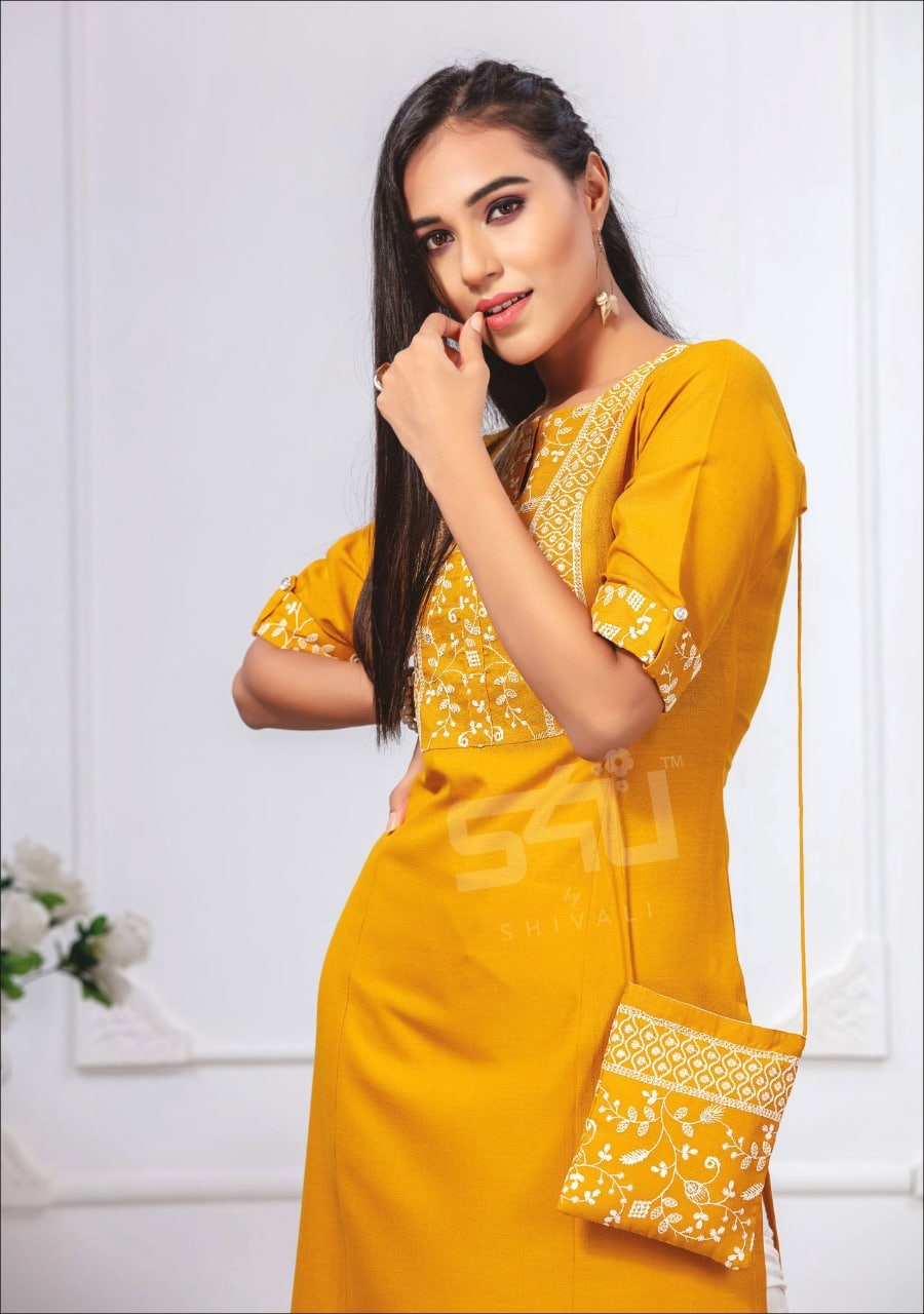 S4U by shivali fyre vol 1 kurties with designer bags at best price online