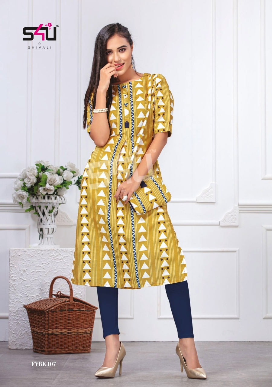 S4U by shivali fyre vol 1 kurties with designer bags at best price online