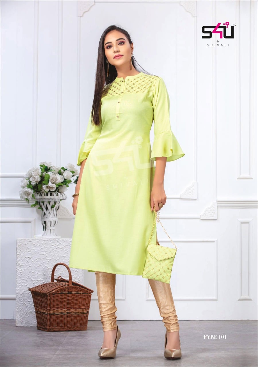 S4U by shivali fyre vol 1 kurties with designer bags at best price online