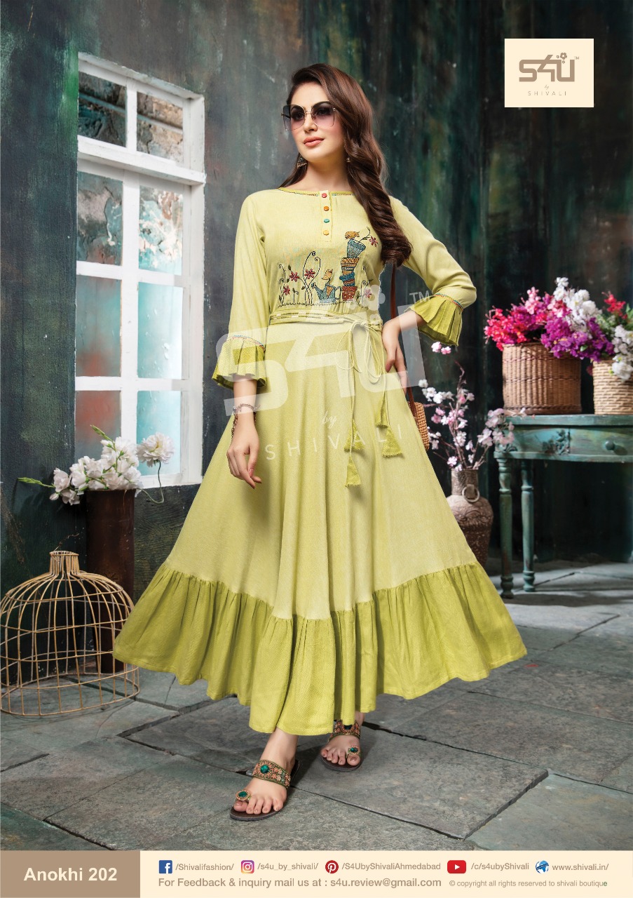 S4u by shivalilaunches anokhi vol 02 wholesale prise kurties  catlog