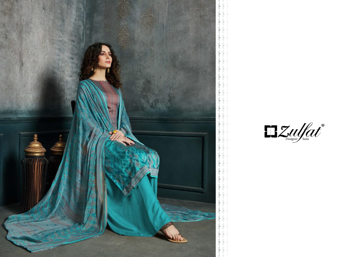 Zulfat designer studio hotstar vol 4 cotton printed salwar suits Wholesaler