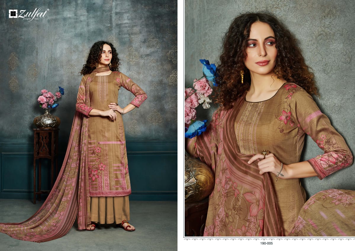 Zulfat designer studio hotstar vol 4 cotton printed salwar suits Wholesaler