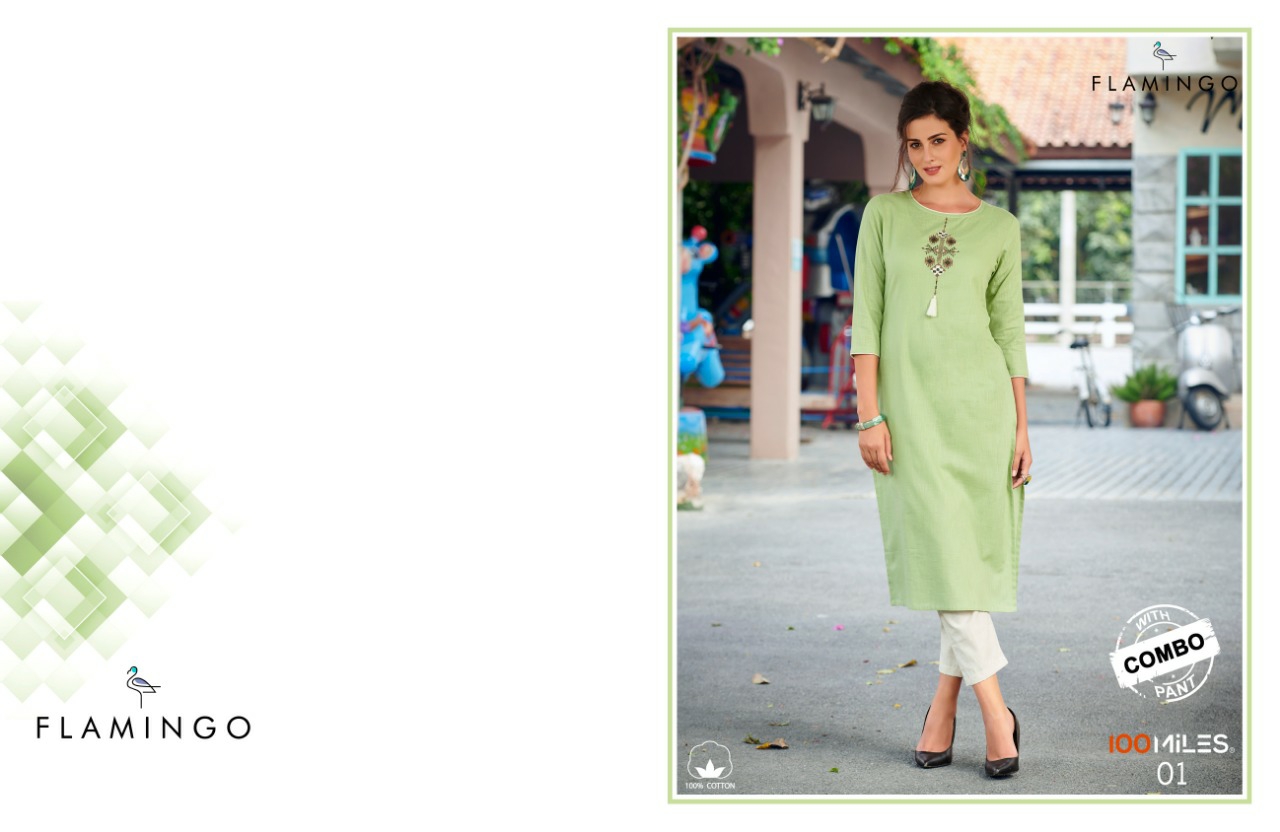 100 miles flamingo elagant Style gorgeous stunning look beautifull Kurties