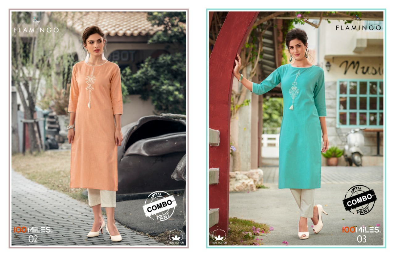 100 miles flamingo elagant Style gorgeous stunning look beautifull Kurties