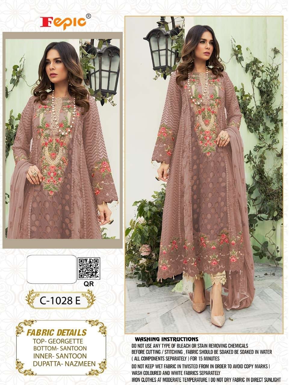 FEPIC Rosemeen universal C 1028 E Salwar Kameez Georgette Singles