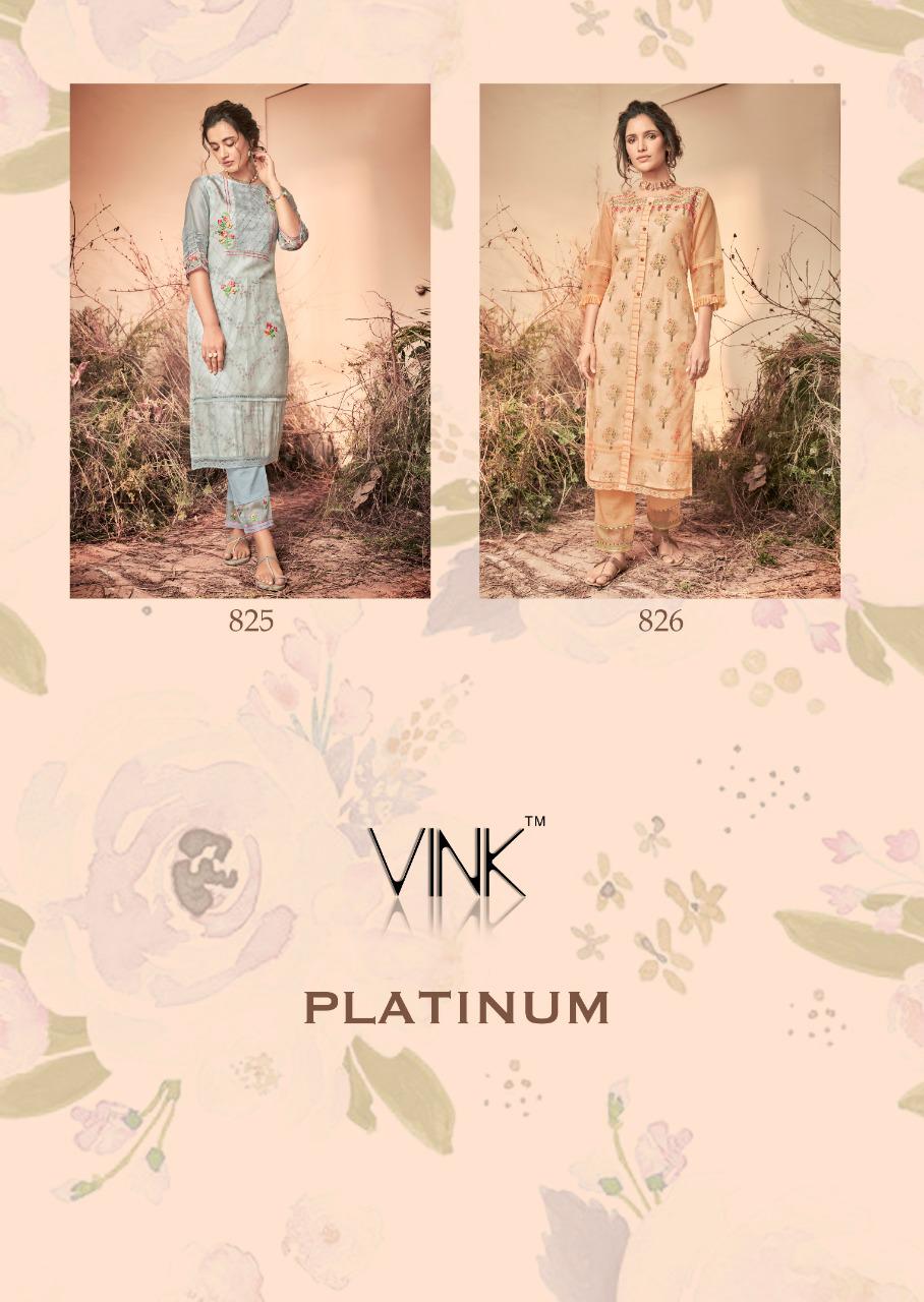 vink platinum decent look kurti with bottom catalog