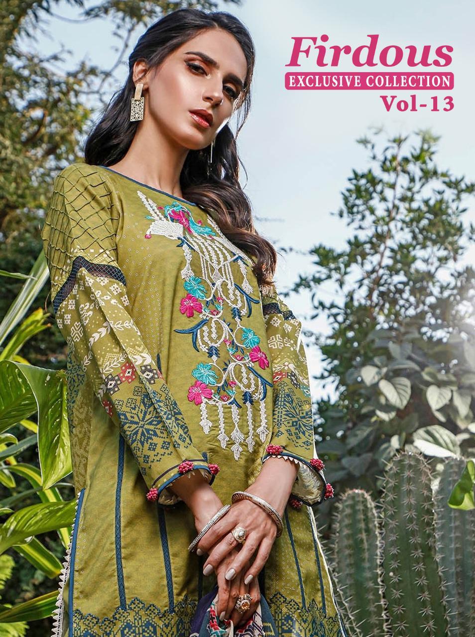 shree fabs firdoush exclusives collection vol 13 siffon duppta attractive salwar suit catalog