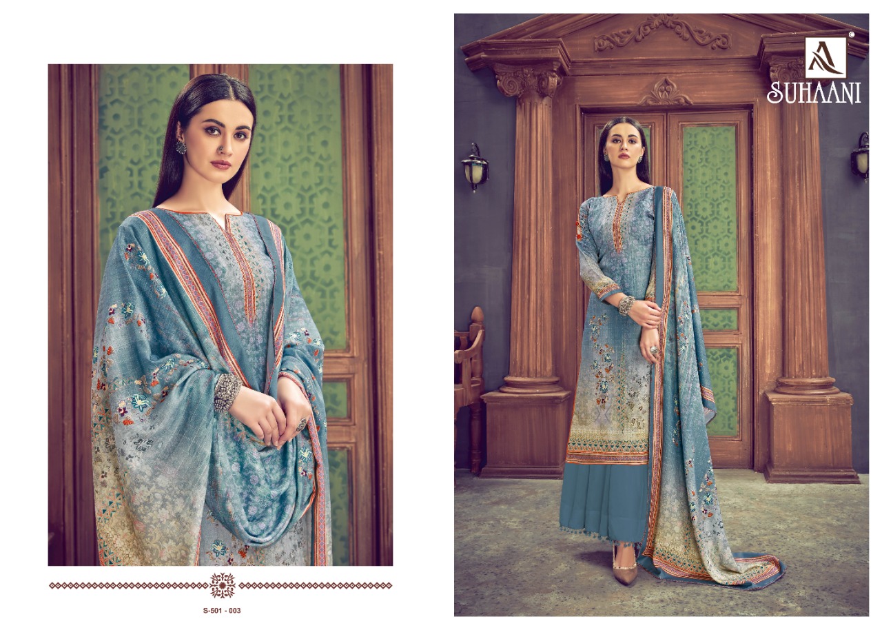 Alok Suit Suhani pashmina exclusive print salwar suit catalog