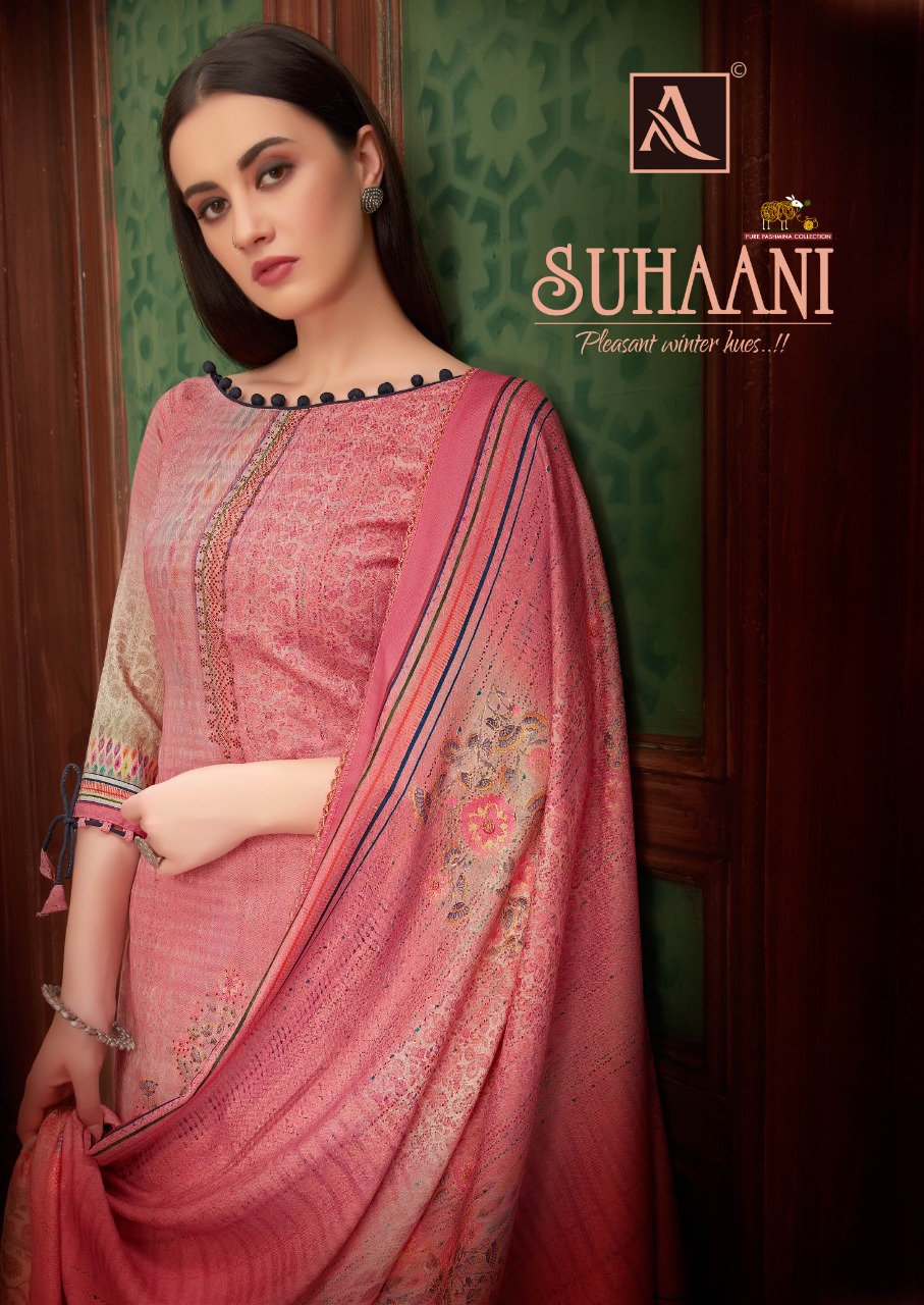 Alok Suit Suhani pashmina exclusive print salwar suit catalog