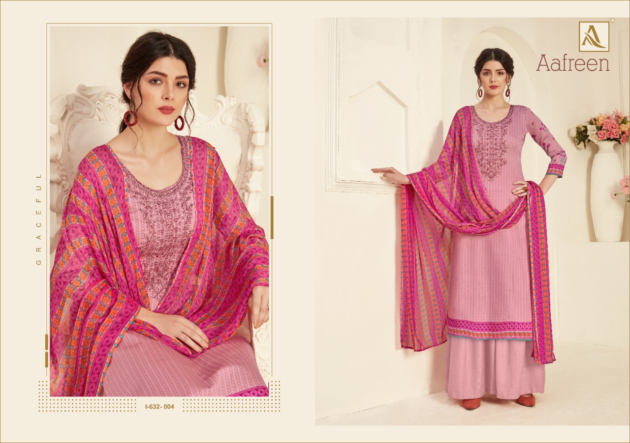 alok suit aafreen cotton  authentic fabric Salwar suits catalog