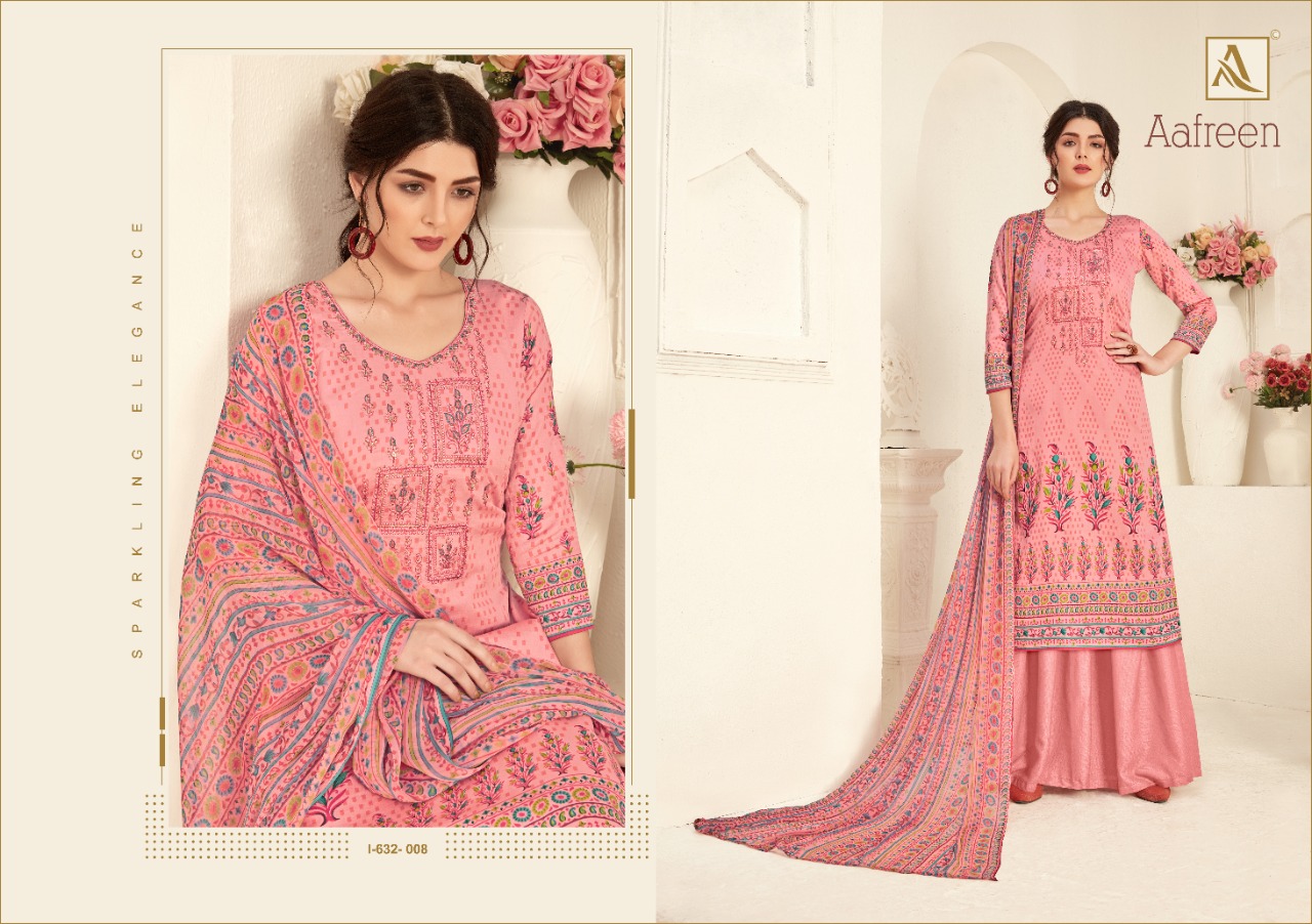 alok suit aafreen cotton  authentic fabric Salwar suits catalog