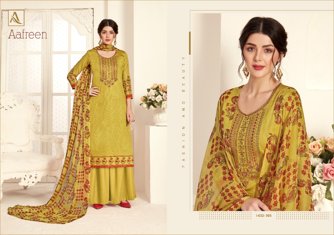 alok suit aafreen cotton  authentic fabric Salwar suits catalog