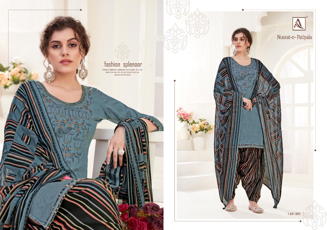 alok suit nusrat e patiyala Fashionable patiyala suits collection catalog