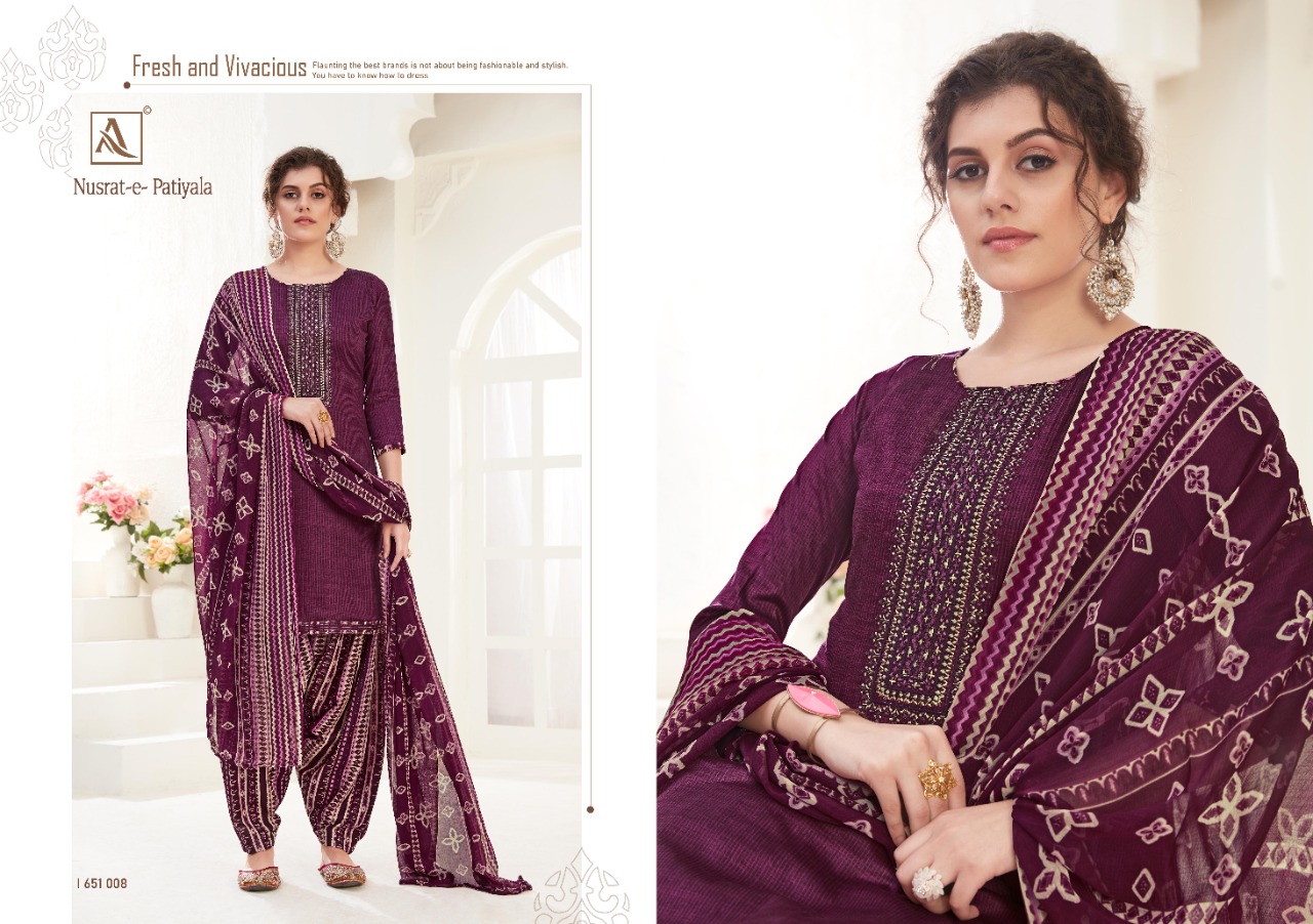 alok suit nusrat e patiyala Fashionable patiyala suits collection catalog