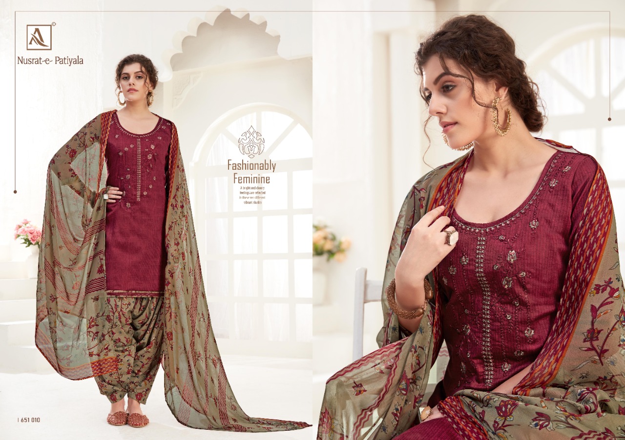 alok suit nusrat e patiyala Fashionable patiyala suits collection catalog