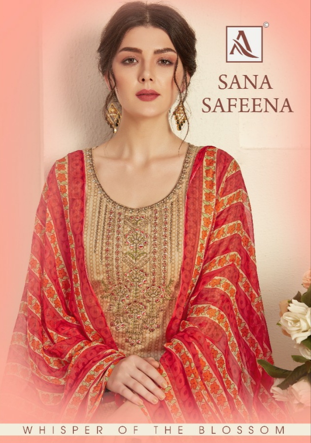 alok suit sana safeena cotton exclusive print Salwar suits catalog