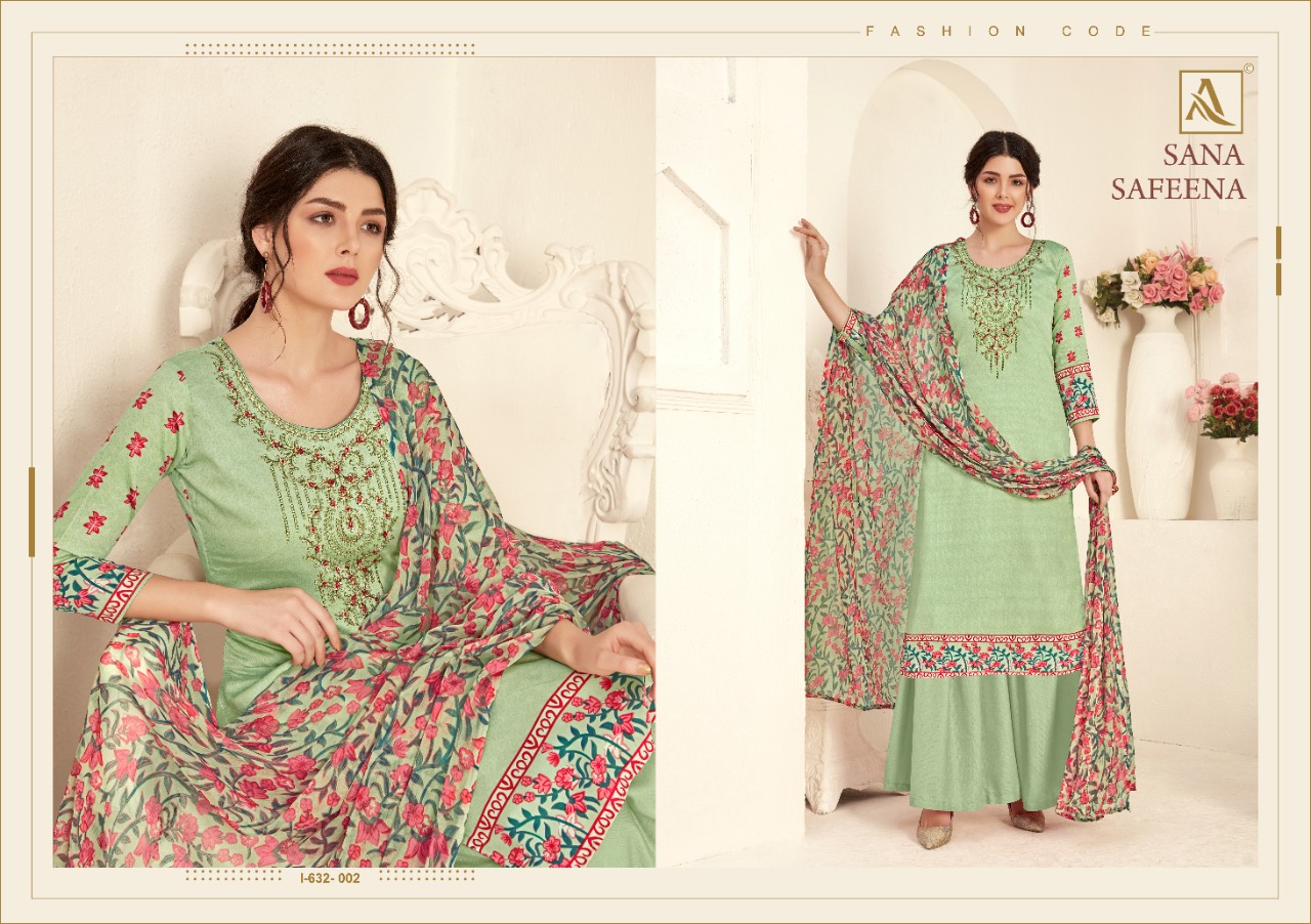 alok suit sana safeena cotton exclusive print Salwar suits catalog