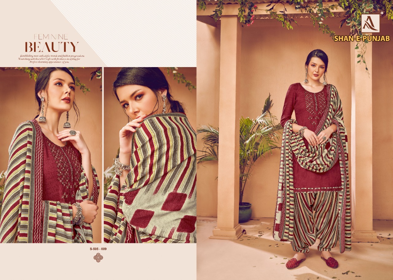 alok suit shan e punjab classic trendy look salwar suit catalog