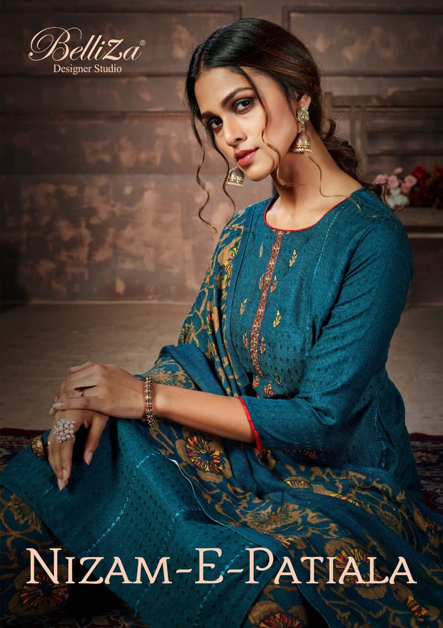 Belliza designer studio nizam e patiala decent look salwar suit catalog