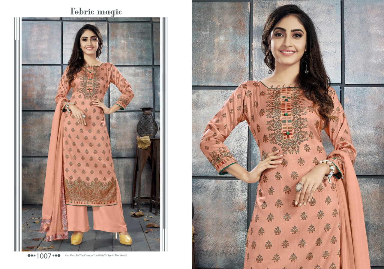 bipson elegance 1007 1010  silk  exclusive  print salwar suit  catalog