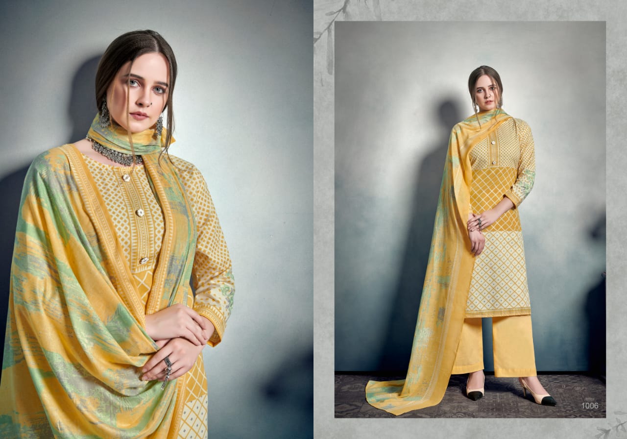 Bipson queen cotton casual wear Salwar suits catalog