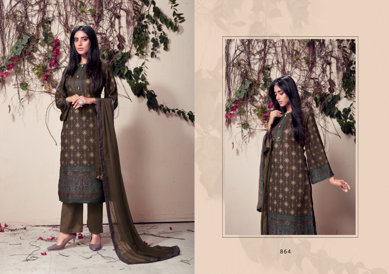 Bipson riwaha attractive print designed Salwar suits catalog